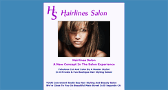 Desktop Screenshot of hairlines-salon.com